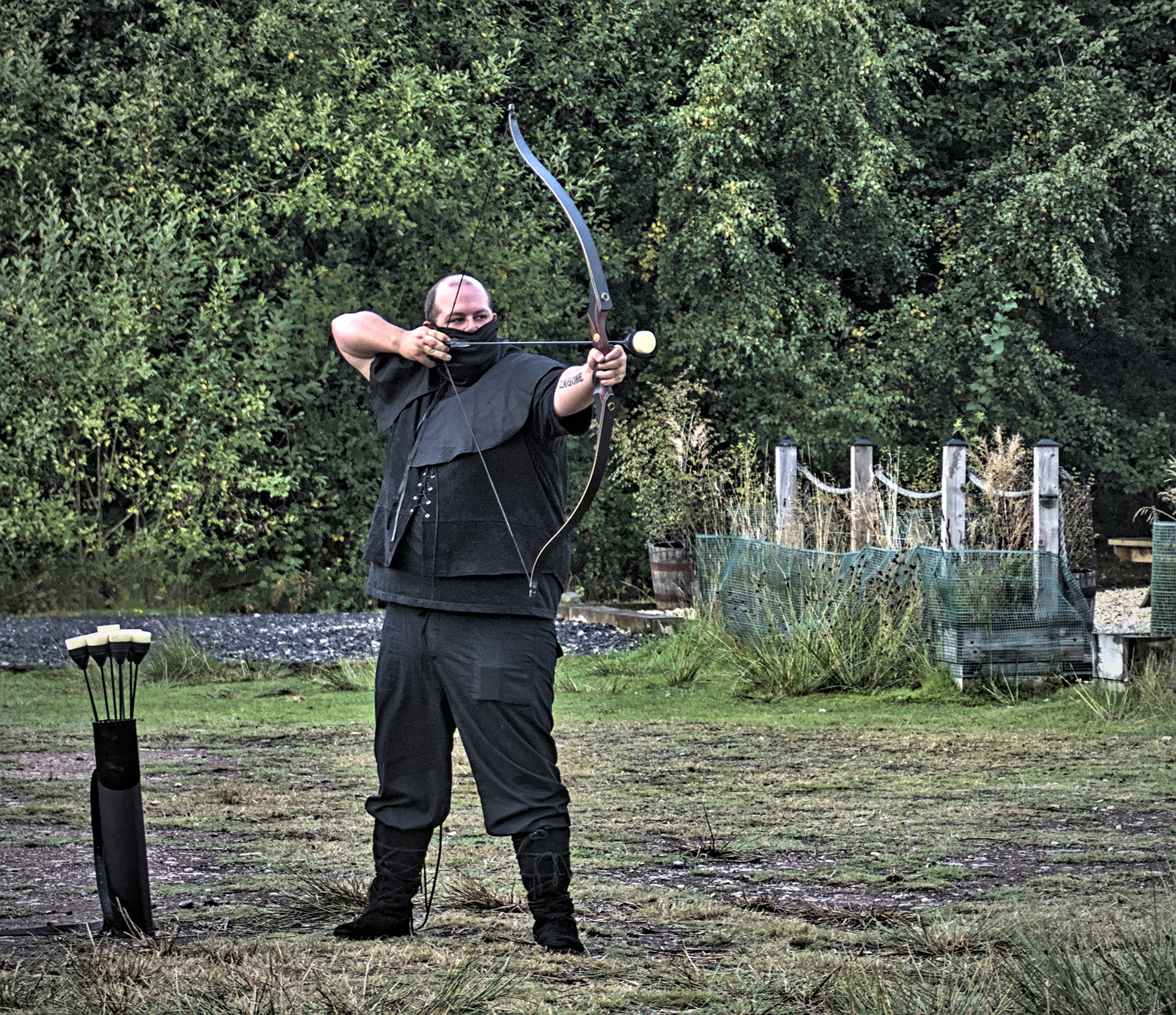 Archer with Quiver on the floor